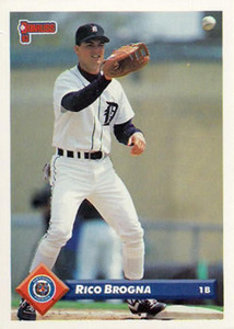 1993 Donruss #41 Rico Brogna VG Detroit Tigers 