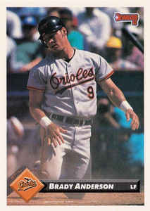 1993 Donruss #89 Brady Anderson VG Baltimore Orioles 
