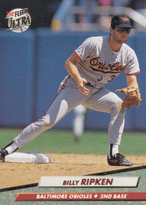 1992 Ultra #10 Billy Ripken VG Baltimore Orioles 