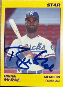 Brian McRae Autographed 1990 Star #68