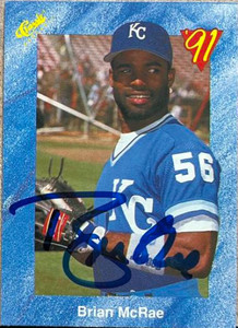 Brian McRae Autographed 1991 Classic I #T49