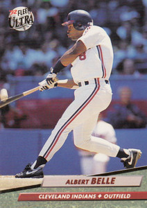 1992 Ultra #47 Albert Belle VG Cleveland Indians 