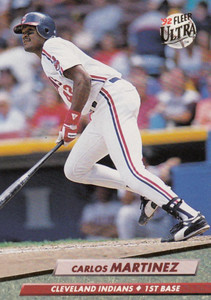 1992 Ultra #52 Carlos Martinez VG Cleveland Indians 