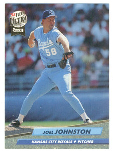 1992 Ultra #72 Joel Johnston VG RC Rookie Kansas City Royals 