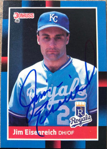 Jim Eisenreich Autographed 1988 Donruss #343