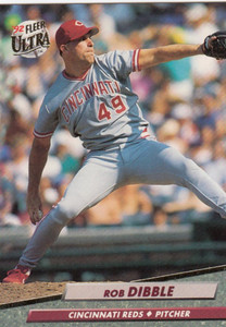 1992 Ultra #187 Rob Dibble VG Cincinnati Reds 