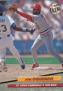 1992 Ultra #267 Jose Oquendo VG St. Louis Cardinals 