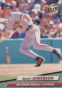 1992 Ultra #301 Brady Anderson VG Baltimore Orioles 