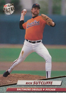 1992 Ultra #309 Rick Sutcliffe VG Baltimore Orioles 