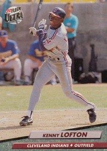 SOLD 59149 1992 Ultra #350 Kenny Lofton VG Cleveland Indians 