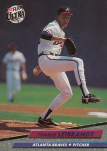 1992 Ultra #459 Charlie Leibrandt VG Atlanta Braves 