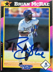 Brian McRae Autographed 1992 Kenner Starting Lineup Cards #NNO Brian McRae Autographed 1992 Kenner Starting Lineup Cards #NNO