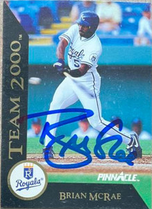 Brian McRae Autographed 1992 Pinnacle - Team 2000 #20