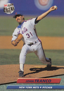 1992 Ultra #529 John Franco VG New York Mets 