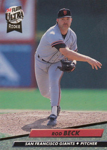 1992 Ultra #586 Rod Beck VG RC Rookie San Francisco Giants 