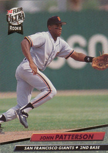 1992 Ultra #593 John Patterson VG RC Rookie San Francisco Giants 