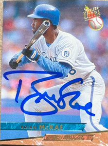 Brian McRae Autographed 1993 Fleer Ultra #213