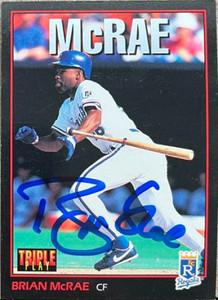 Brian McRae Autographed 1993 Triple Play #21