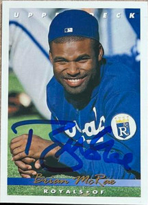 Brian McRae Autographed 1993 Upper Deck #238