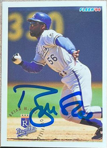 Brian McRae Autographed 1994 Fleer #167