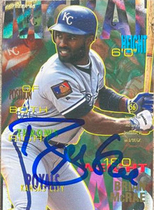 Brian McRae Autographed 1995 Fleer #168