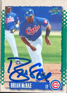 Brian McRae Autographed 1995 Score You Trade 'em #493
