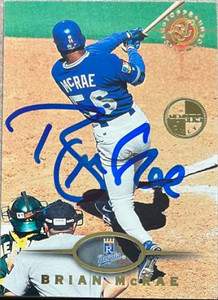 Brian McRae Autographed 1995 Stadium Club Members Only #273