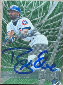 Brian McRae Autographed 1996 Metal Universe #142