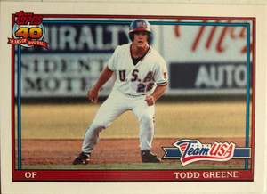 1991 Topps Traded #50T Todd Greene USA NM-MT RC Rookie USA 