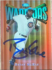Brian McRae Autographed 1997 Topps Finest Refractors #26
