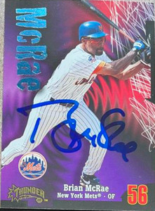 Brian McRae Autographed 1998 Circa Thunder #245