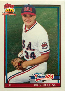 1991 Topps Traded #54T Rick Helling UER USA NM-MT RC Rookie USA 