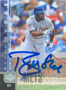 Brian McRae Autographed 1998 Upper Deck #442