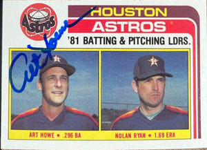 Art Howe Autographed 1982 Topps #66