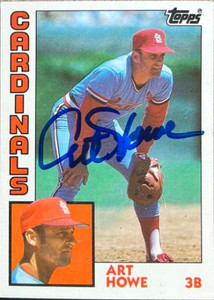 Art Howe Autographed 1984 Topps Traded Tiffany #53T