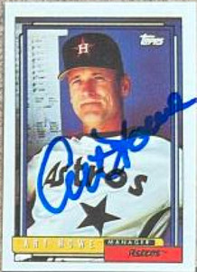 Art Howe Autographed 1992 Topps Micro #729