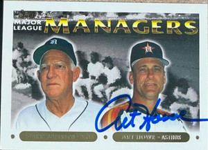 Art Howe Autographed 1993 Topps Gold #506
