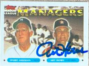 Art Howe Autographed 1993 Topps Micro #506