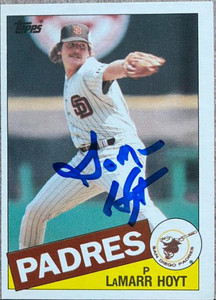 LaMarr Hoyt Autographed 1985 Topps Traded #59T 