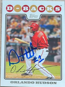 Orlando Hudson Autographed 2008 Topps #191