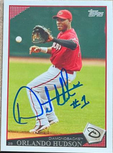 Orlando Hudson Autographed 2009 Topps #126