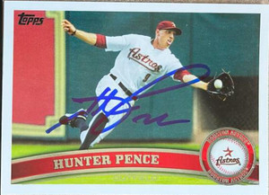 Hunter Pence Autographed 2011 Topps #45