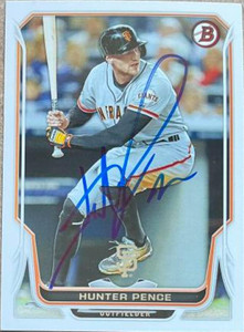 Hunter Pence Autographed 2014 Bowman #82