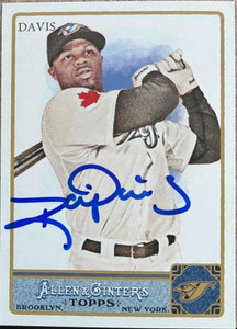 Rajai Davis Autographed 2011 Topps Allen & Ginter #123