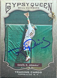 Rajai Davis Autographed 2011 Topps Gypsy Queen - Wall Climbers #WC5