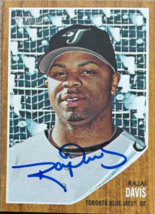 Rajai Davis Autographed 2011 Topps Heritage #168