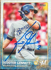 Scooter Gennett Autographed 2015 Topps #101