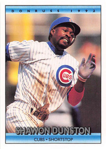 1992 Donruss #613 Shawon Dunston VG Chicago Cubs 