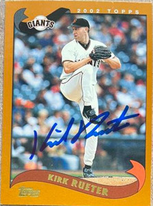 Kirk Rueter Autographed 2002 Topps #481 San Francisco Giants Card