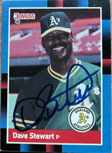 Dave Stewart Autographed 1988 Donruss #472